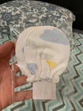 Guantes antiarañazos de algodón para bebé, protección facial para recién nacido, mitones guante, accesorios infantiles, 100%