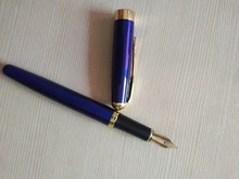 Baoer 388 de alta calidad regalo de negocios metal negro dorado estudiante pluma estilográfica, papelería de oficina material escolar