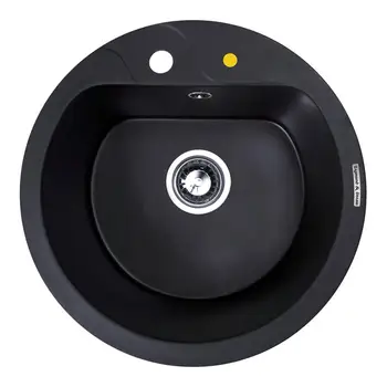 

Kitchen sink Zigmund & shtain Kreis 505F black basalt granite