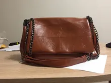 Bandolera de cadena gruesa plegable para mujer, bolso de hombro femenino A la moda, con asa, 2020