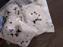 Huitan-anillos de banda estilo Partysu para mujer, 3 filas con piedra redonda de circón Blanco/azul, anillos y joyas para boda para mujer, artículo Simple