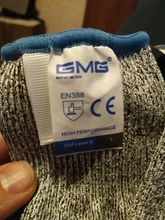 GMG-Guantes de seguridad anticortes nivel 5, guantes de trabajo gris o negro, protección contra cortaduras, gran oferta, HPPE EN388 ANSI