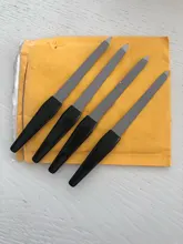 1 pulidor de uñas profesional de acero inoxidable, barra de pulido lateral doble, para manicura, exfoliante de pedicura, decoración de uñas