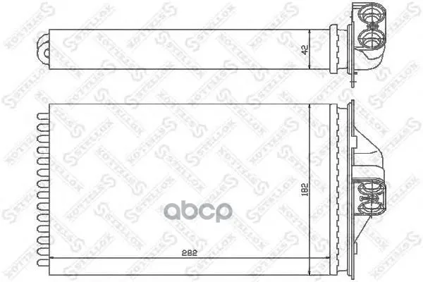 10-35089-Sx_радиатор Печки! Chrysler Voyager, Dodge Caravan All 95 Stellox 1035089sx Stellox арт. 1035089SX