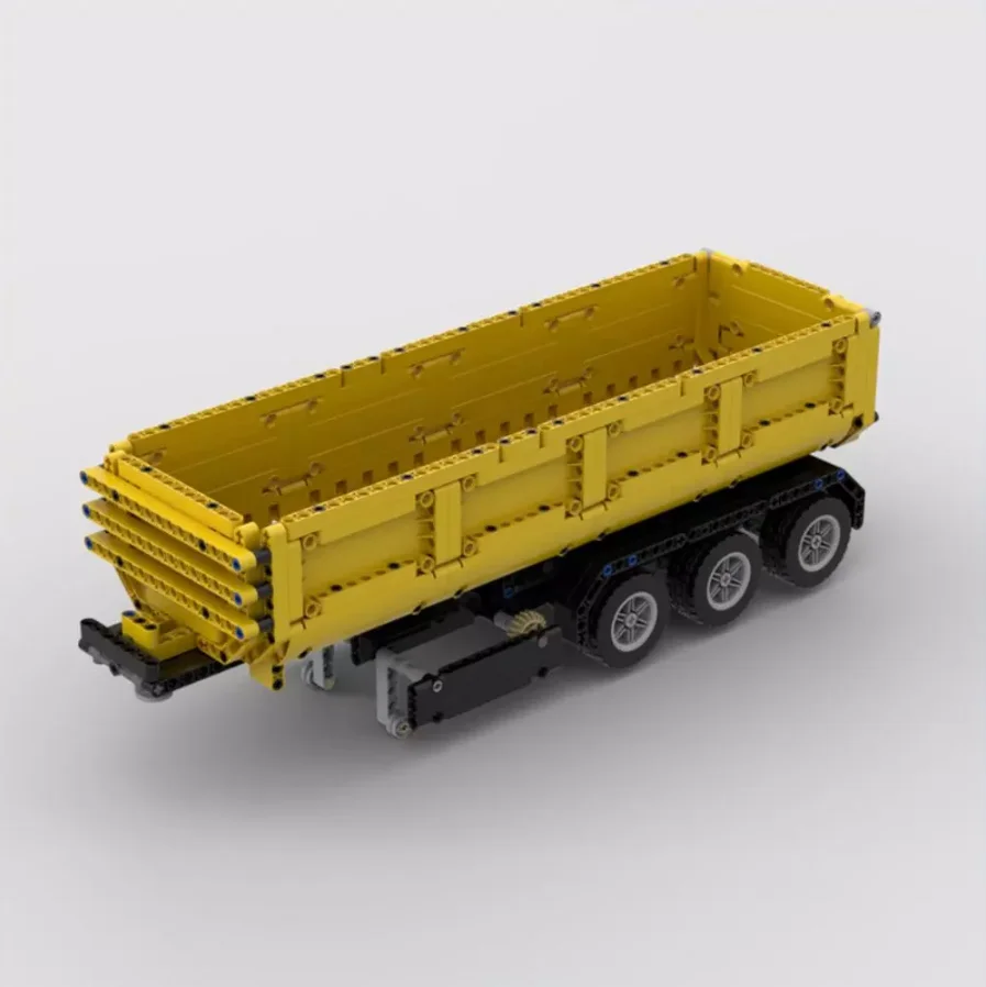Новый 2021 lepinsTechnology строительный блок moc-41415 конечная часть транспорта три оси