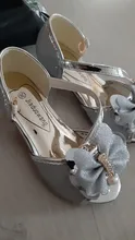 Zapatos de cuero de princesa para niñas, zapatillas de tacón alto informales con purpurina de flores, Nudo de mariposa, azul, rosa y plateado, 2020