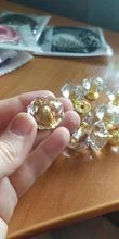10 Uds acrílico Perillas de cristal tirador del cajón del armario perilla de manija de puerta en forma de diamante de la perilla de gabinete accesorio de muebles para el hogar sin tornillos