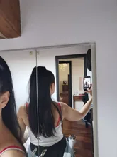 HAIRRO-coleta larga y Lisa para cola de caballo, horquillas, extensión de cabello sintético