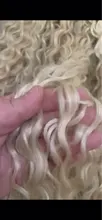 La naturaleza pelo Afro Pelo Rizado mechones extensiones con cierre Ombre oro 30 pulgadas suave súper largo pelo sintético del pelo de la onda