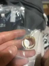 Anillos Croissant de acero inoxidable para mujer, sortija trenzada, anillo de cúpula gruesa, joyería, anillo llamativo