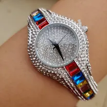 MISSFOX-reloj pequeño de 30mm para mujer, resistente al agua, de lujo, Ar, pulseras de Metal con diamantes de imitación Bu, relojes Chinos Baratos