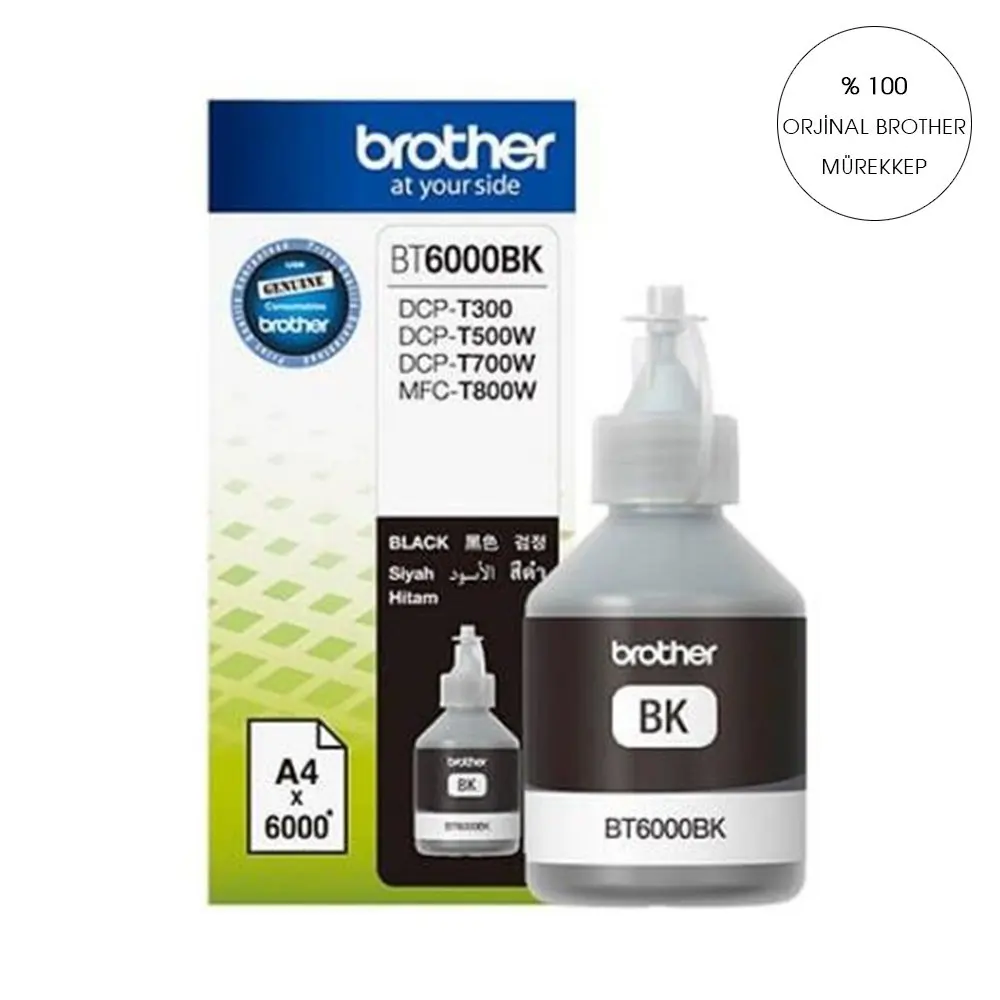 100 мл оригинальные черные чернила Brother BT6000 / BT60 BK T300/T310/T500/T510/T800/t810/T910 надежное