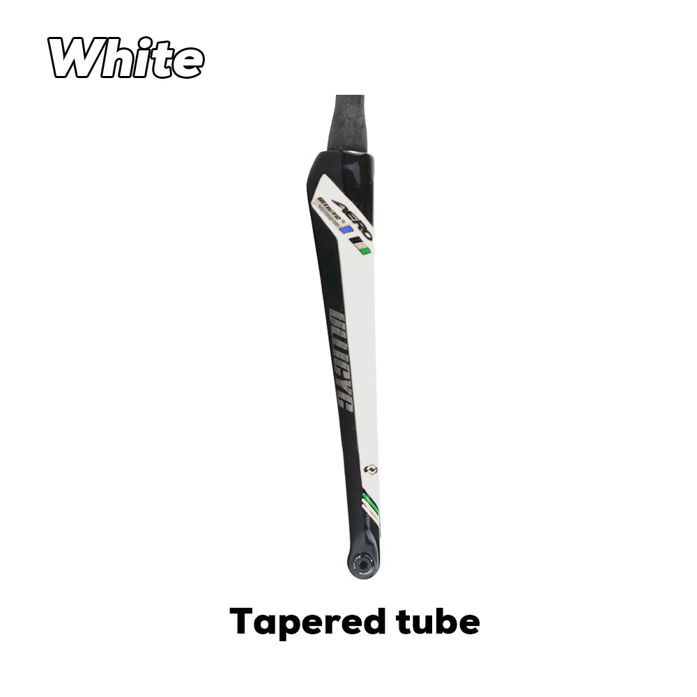 Fourche Vélo De Route Carbone 700C - Compatible Frein à Disque Et Jante, Tube De Direction Conique, Neuve Avec Garantie 2 Ans