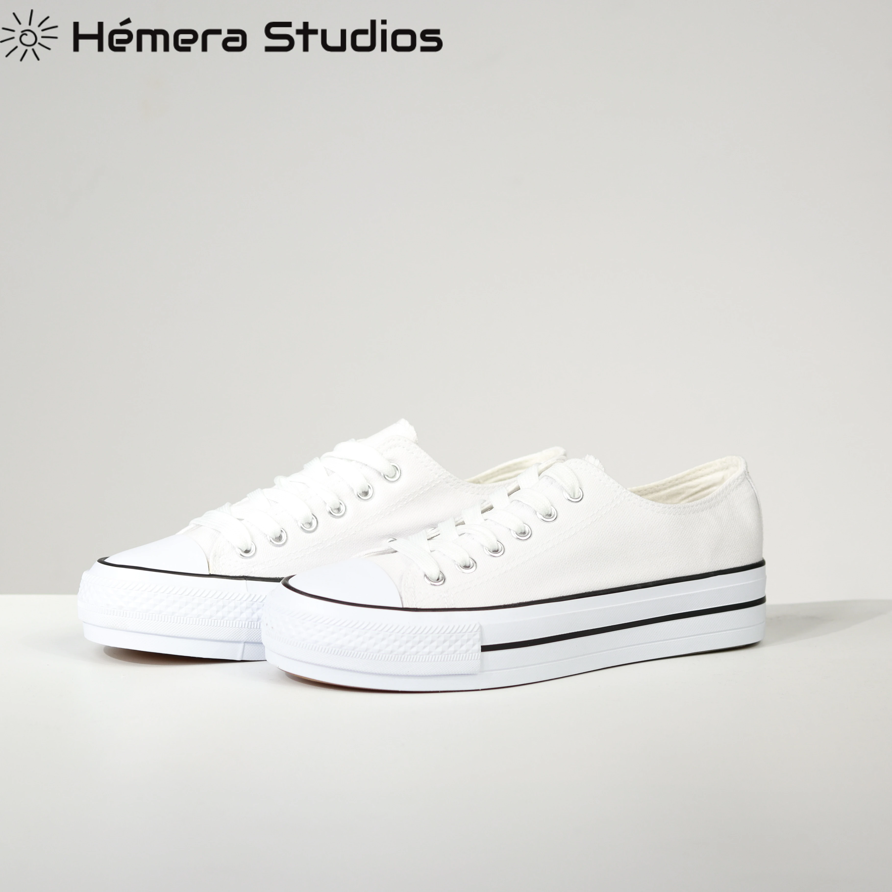 Hemera Studios Zapatillas Plataforma con Doble Suela para 2022 con Cordones Multicolor|Zapatos vulcanizados mujer| - AliExpress