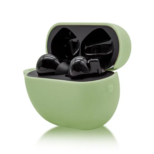 Bright Silicone Case POCKET For Huawei Free bass Pro Wireless Headphones Durable Colorful Case For Wireless Headphones Green