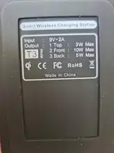 Bonola-estación de carga inalámbrica Qi 3 en 1, para iPhone11Pro/Xr/Xs/AirPods Pro/iWatch5, SamsungS10/Buds/Watch