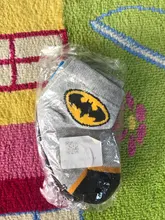 Calcetines de algodón de superhéroe para niños, 5 par/lote