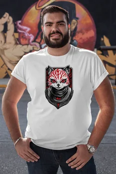 

Angemiel Wear Alien Cat White Men 'S Cotton Big Size T-Shirt