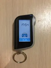 Llavero para mando a distancia LCD Vertical A93, sistema de alarma antirrobo para coche, bidireccional, rusa, A93