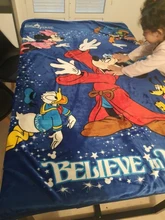 Baby Blanket Sofa Couch Mickey Mouse Royal-Blue Disneyland Minnie Kids Gift 120x150cm