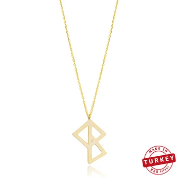 

Success Means Vikings Symbol Design Turkish Handmade 925 Silver Sterling Necklace