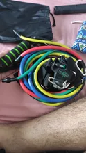 Banda con tubos de resistencia para Fitness, cuerda de tracción elástica para gimnasio y Yoga, expansor de entrenamiento, anclaje de puerta con asa y correa para el tobillo, 11 unidades