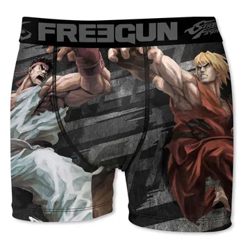 

FREEGUN STREET fighter boxer shorts for man and child in microfiber