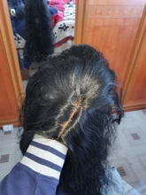 FASHION IDOL-peluca Cosplay de malla con división para mujeres negras, Pelo Rizado largo, 42 pulgadas, Rubio degradado, ONDA DE AGUA, Peluca de pelo sintético falso