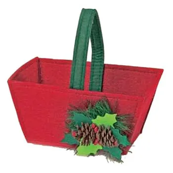 

Felt Christmas basket special decoration for year-end parties