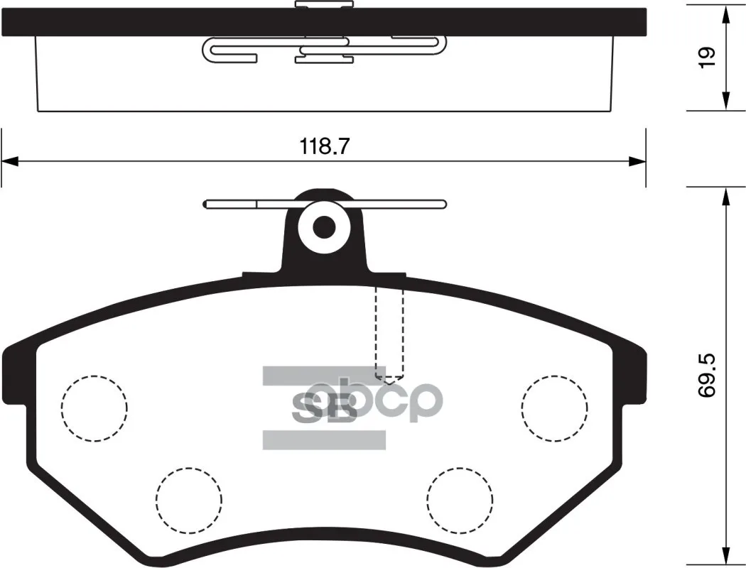 Колодки Тормозные Дисковые Sangsin Brake Sp2005 Sangsin brake арт. SP2005