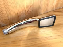 Bathing-Sprayer Shower-Head Square Pressure-Water-Booster Tiny-Holes Saving Bathroom