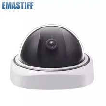 Cámara de vigilancia inteligente Dummy para interiores y exteriores, videocámara de seguridad CCTV falsa impermeable con luces LED rojas parpadeantes