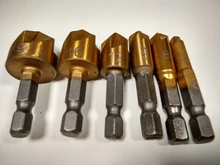 Drill-Bit Chamfering Cutter Countersink Wood HSS Hex-Shank-90-Degree 3pcs 6pcs 6mm-19mm