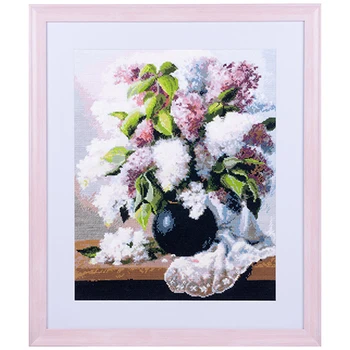 

0011 set for embroidery 'openwork '"Lilac" 30x34 cm