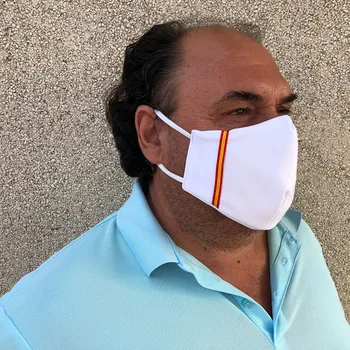 

Spain flag mask tape with TNT filter-White-craft
