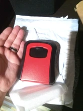 Caja de bloqueo de llave MOOL, caja de seguridad de llave de aleación de aluminio montada en pared, a prueba de agua, caja de bloqueo de llave de combinación de 4 dígitos para interior Outdoo