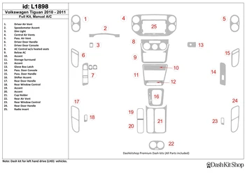 

Interior lining for Volkswagen Tiguan 2010-2011. Set L1898.