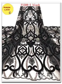 

3D Flower Lace Tulle Fabric Beaded Lace Fabric Net Embroidered Mesh Lace Fabric