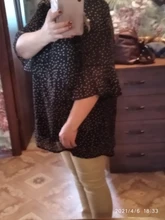 Kimono de talla grande para mujer, Blusa de gasa de lunares, ropa de manga larga, moda coreana, 2021