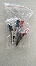 Cable Charging-Clamp Crocodile-Clip Clamp-Length Plastic-Handle Lead-Test Metal Insulated
