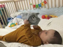 Gorro para bebé de oso de dibujos animados, gorra de béisbol algodón rayado ajustable para primavera y verano, Linda gorra de béisbol, sombrero para el sol para niños, gorros de bebé niño niña con orejas