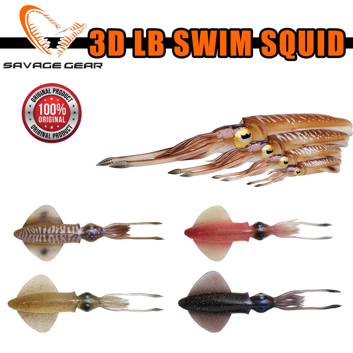 Savage Gear 3D Swim Squid Soft Bait | Спорт и развлечения