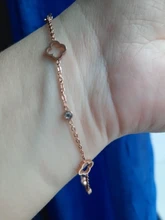 JeeMango de acero inoxidable Flor de cristal CZ colgante de planta pulseras para las mujeres cadena de oro rosa y pulsera de enlace pulsera JB19114