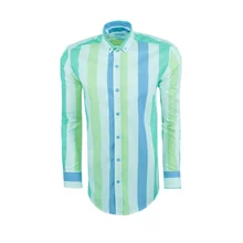 Цветная полосатая мужская рубашка