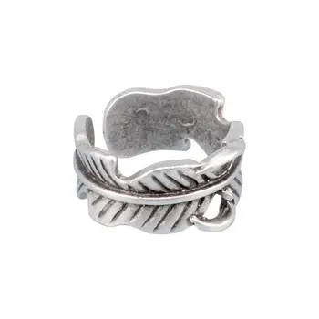 

Women's ring dimensionless leaf on rivets (54879)