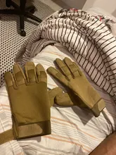Guantes tácticos de camuflaje para ciclismo, bici moto manopla trabajo militar para entrenamiento, deportes del ejército, escalada, Paintball, tiro, caza, guantes con dedos completos accesorios hombre equipamento mujer