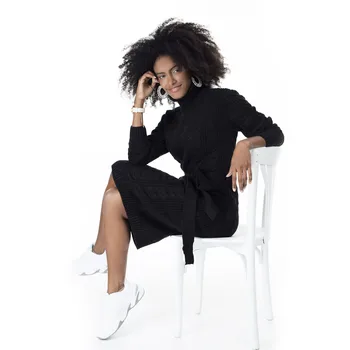 

Lela Belted Turtleneck Dress WOMEN DRESS 5452017