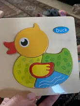 Rompecabezas 3D de madera Montessori para niños, juguete de rompecabezas de animales de dibujos animados, rompecabezas de madera para niños educativos bebé