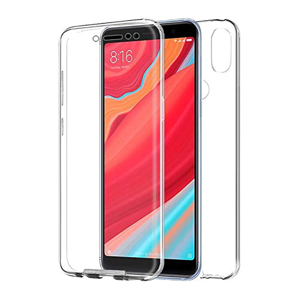 Double sided silicone gel case TPU + PC 360 ° protection ultra thin hard Tough for Xiaomi Redmi S2 (4G) 5.99" | Мобильные