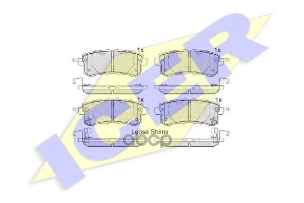 182052_колодки Дисковые Задние! Nissan Patrol, Infiniti Qx56 5.6 10 Icer 182052 Icer арт. 182052